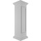 Ekena Millwork 12"W x 48"H Corner Newel Post with Panel, Peaked Capital & Base Trim (Installation kit included) NWL12X48CPP0B0 - alternate 5